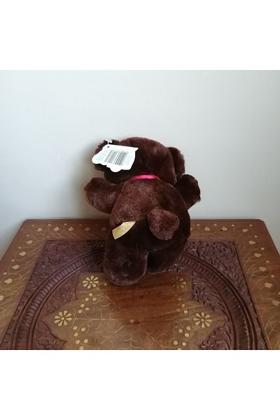 DAKIN TOYS Dark Brown Bear - Soft Filled Toy with Red Ribbon