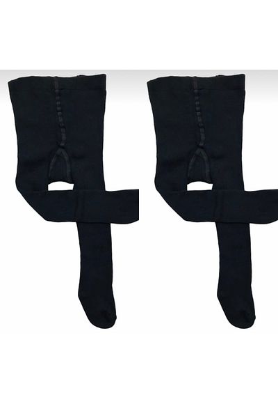 Ekinoks Children's Towel Pantyhose 2 Pieces Black