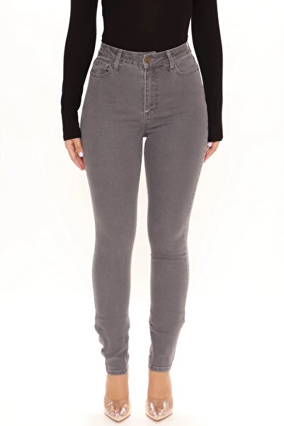 Ramrod Mabel Skinny Jeans Grey Washed Lycra