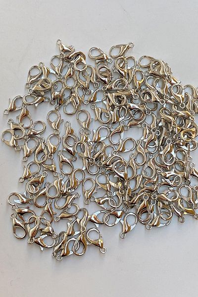 Hobigram 500 bucăți de culoare nichel papagal clip pere clip bijuterii clip (PAPAGAL NO:512) Dimensiune: 6*12 mm – margele