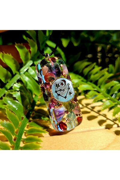 Singincraft Oğlak Burcu Orgonit Kolye (YILDIZ HARİTALI) (EL YAPIMI TASARIM ÜRÜNLER)