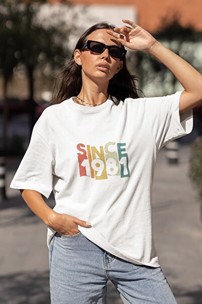 Advantage Sınce 1981 Printed Oversize Tshirt - T-Shirt