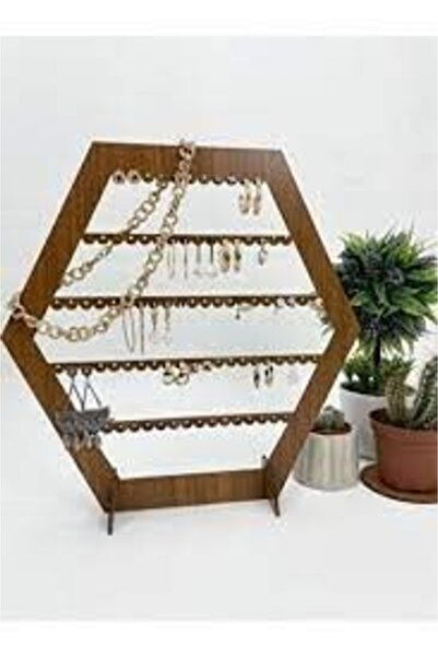 Revnak Dekorasyon Διακοσμητική βάση για σκουλαρίκια κοσμημάτων Εξάγωνο