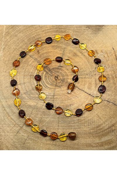 Tesbihci Efendi Drop Amber Adult Multicolor Round Necklace 45cm
