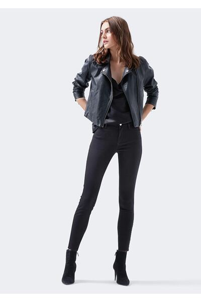 Ramrod Sanbotisa crne Visok struk Oblikuje figuru uske traperice otporne na i...