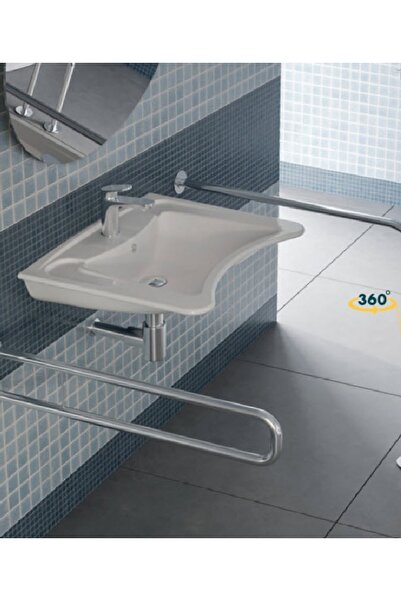 Turkuaz Bedensel Engelli 60x50 Cm Lavabo