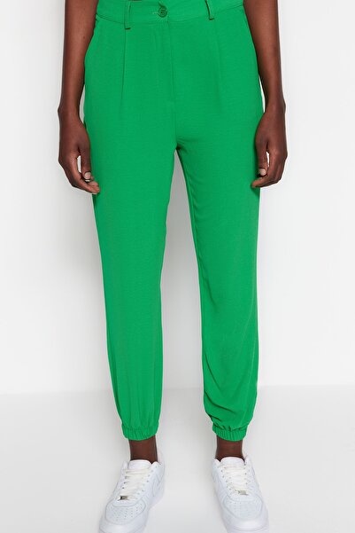 Trendyol Collection Green Trousers TWOSS23PL00165