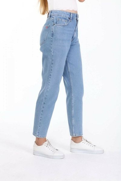 Trn JNS Pantaloni Mom Jean Albastru deschis Blue Mom Jean