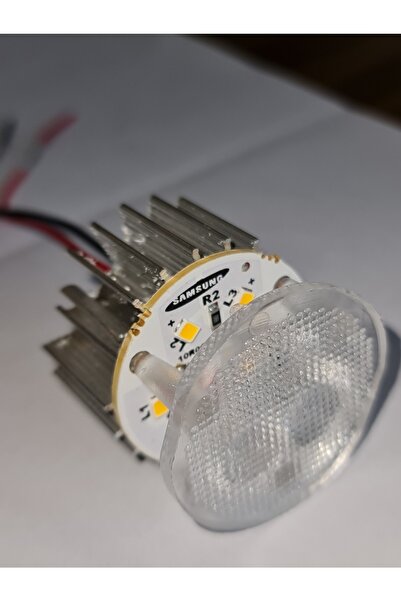 UNİKOM 10'lu Paket Dekoratif Yuvarlak Tente Içi (KASASIZ) Led Armatür 24v Gün...