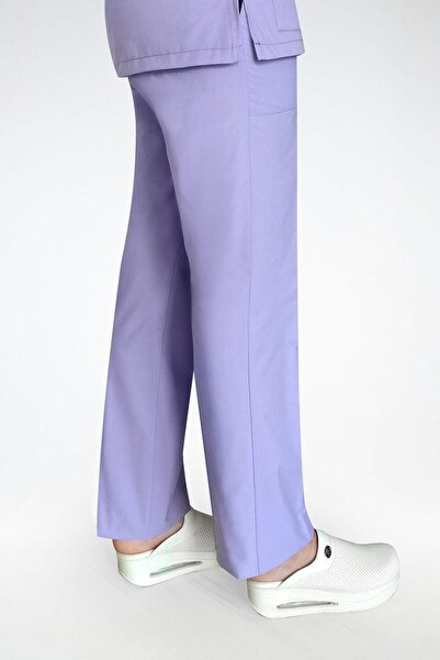 Nur Medikal Giyim بنطلون كتان أرجواني