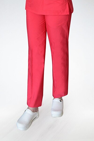 Nur Medikal Giyim Tricou cu flori de rodie din bumbac Terikoton pentru doctor...