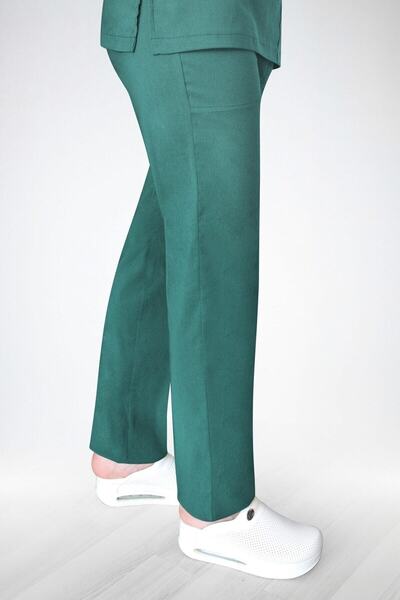 Nur Medikal Giyim Pantaloni de chirurgie din tericoton verde