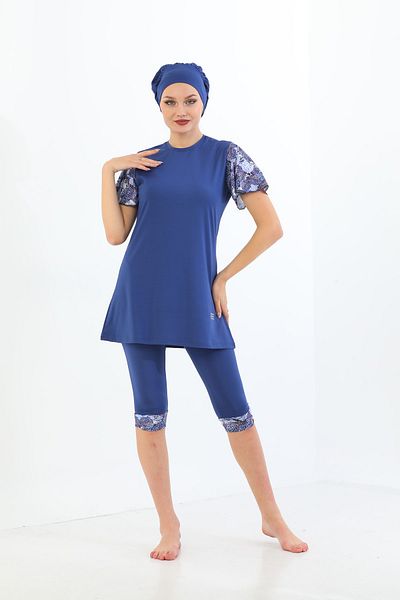 Elif Okur Pool Swimsuit 7401 - Short Sleeve