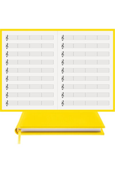 BİDEFTER كتاب الموسيقى (مفتاح اليسار)قماش جلد طبيعي 100% مصنوع يدويًا، مخيط ي...