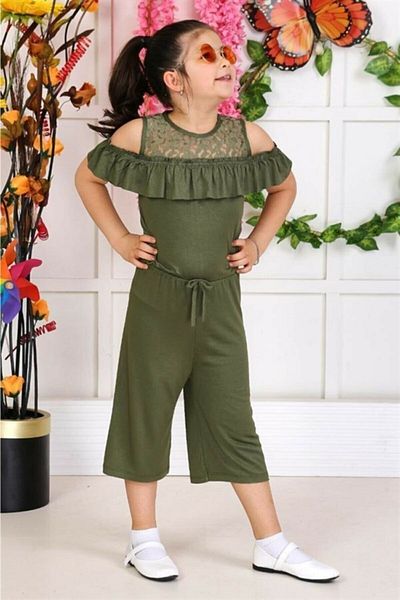CiciTime Çocuk Modası Lace Detailed Girl's Jumpsuit