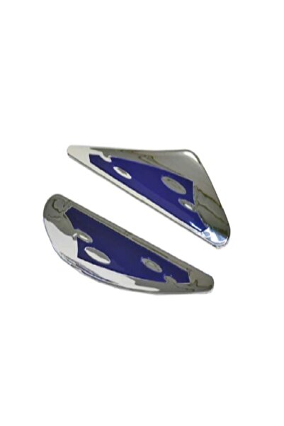 Carub Universal Oto Silecek Rüzgarlığı Krom Mavi Detaylı