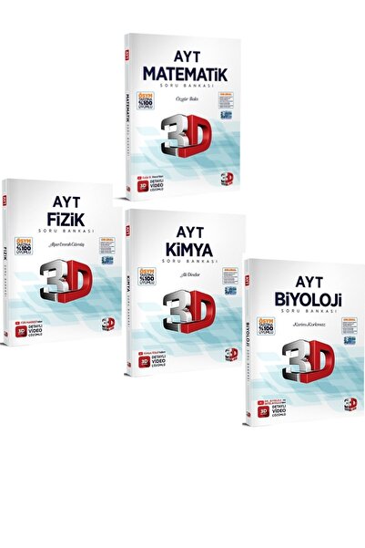 3D Yayınları 2023 Ayt Matematik - Ayt Fizik - Ayt Kimya - Ayt Biyoloji Soru B...