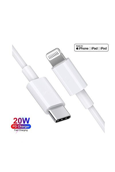 Subzero Apple Iphone Se 2 (2020) - Se 3 (2022) Hızlı Şarj Kablosu Type-c - Ligtning Pd 20w 1 Metre