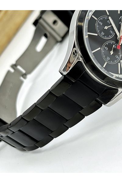 Ferrucci Function Function Men's Wristwatch 3 Atm Waterproof Black Color Steel Cord