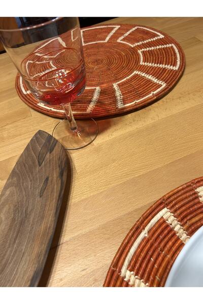 So Decoration Doğal Hasır El Örgüsü 2'li Supla Seti – 30 Cm | Şık Ve Zarif Am...