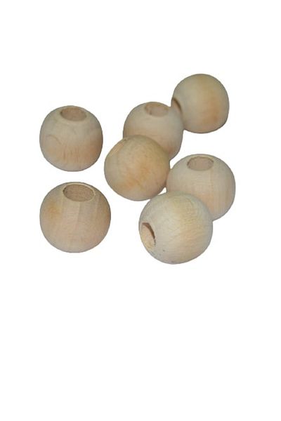 Hobimos 18mm Ακατέργαστες Ξύλινες Χάντρες Μη Επεξεργασμένες - Κοσμήματα, Μακραμέ Χάντρες - 10 τμχ