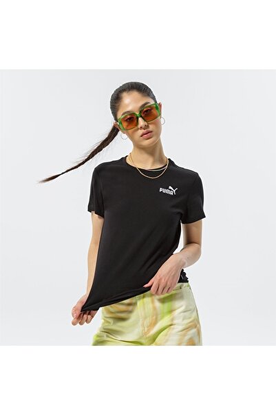 Puma Ess+ Embroidery - Women's Black Sports T-shirt -848331 01