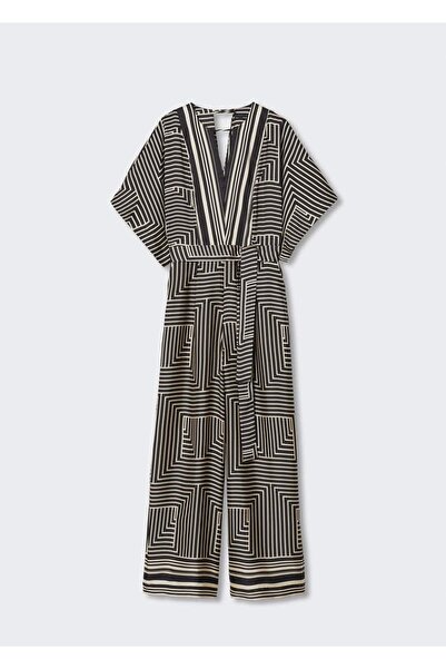 MANGO Woman Geometrik Desenli Tulum