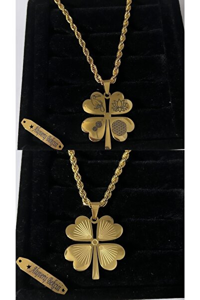 Alışveriş Bekçisi Tukan Kuşu,yaşam Çiçeği,lotus Çicegi,karahindibağ Çiçekli Tek Yön Yazılı Yonca Kolye