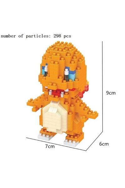 DS Market Micro Brick Pokemon Action Figure - Charmander