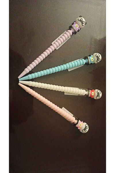 Cem Teddy Bear with Glasses 0.7 Versatil Pen 4 Pieces 4 Colors