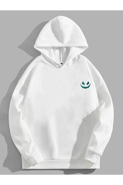 YUVEST Unisex Oversize Positive Sincere Printed Crew Neck Sweatshirt