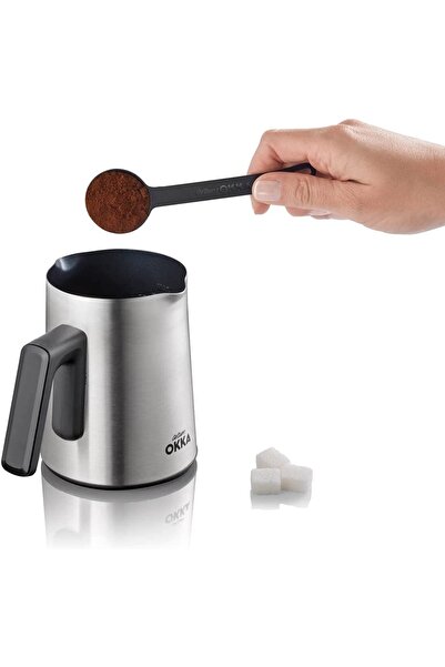 Arzum Okka Rich Spin Paslanmaz Çelik , Türk Kahve Makinesi , 350 ml , Ok0012-krom , 700 W