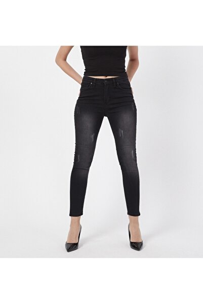 Trn JNS Nailed Designed Black Jeans