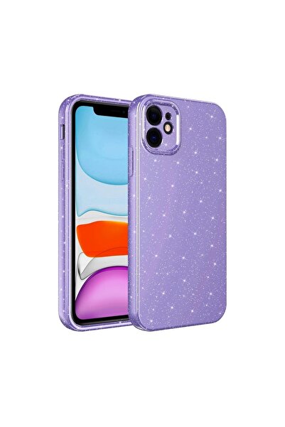 UnDePlus Apple Iphone 11 Kılıf Simli Silikon Lüks Kapak