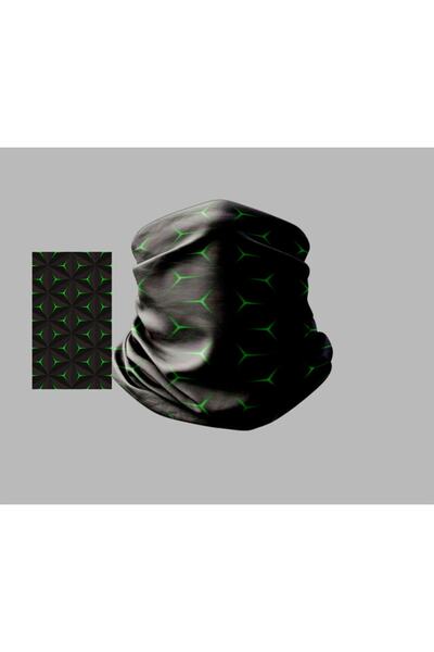 Buffalo قناع راكب الدراجة النارية بتصميم Datwork، طوق رقبة خارجي للجنسين، بان...