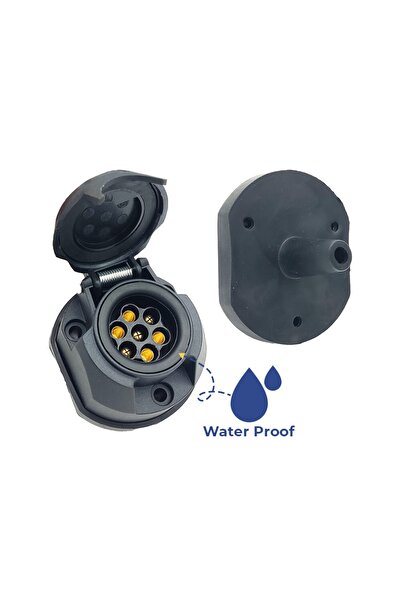 allestock Tır Dorse Traktör Karavan Su Geçirmez Römork Soketi 7 Pin 12v Korum...