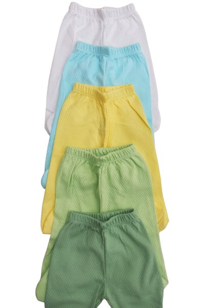 bebedino Baby Booties Bottom Breathable Fabric Solid Color (Pack of 5)