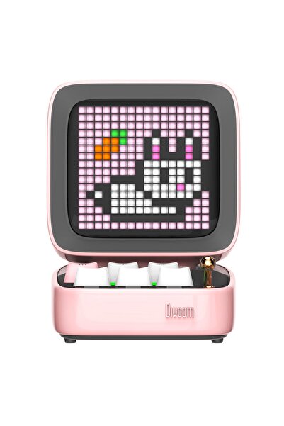 DIVOOM Ditoo Pro Piksel Ekranlı Pembe Bluetooth Hoparlör