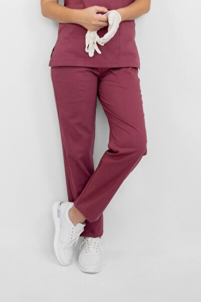 Nur Medikal Giyim Prašnjave ružičaste Sa likrom pantalone