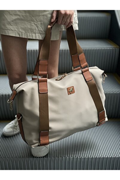 Vendetta Çanta Paraşüt Kumaş Şeritli Büyük Omuz Çantası