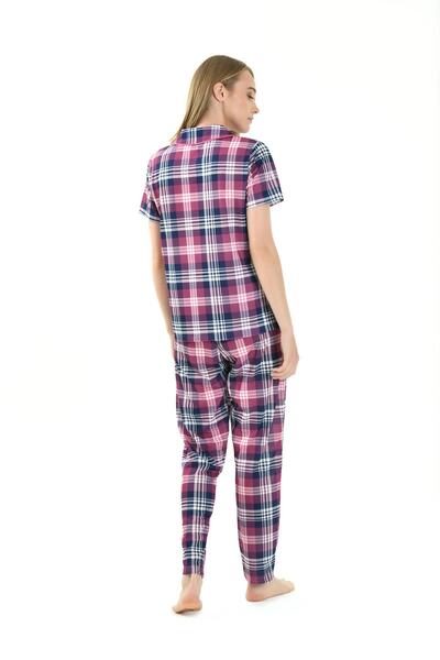 Yeni İnci Plaid Women's Pajama Set Bpj1828