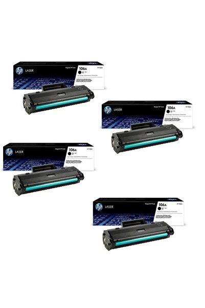 HP W1106a Laser Mfp 137fnw 4'lü Orjinal Yazıcı Toneri 4*1,000 Sayfa