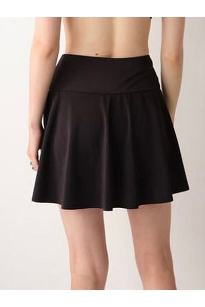 No Gossip Women's Black Skirt with Single Shorts - Derek