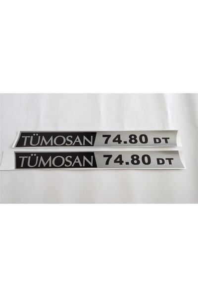 TÜMOSAN Klasik 74.80 Dt Yan Yazı Tanıtım Etiketi (2010 Ve Üstü Model) Sağ-sol...