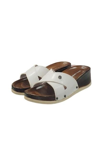 Pierre Cardin Top Cross Anatomical Wedge Heel Slippers