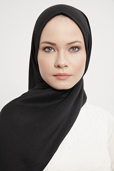 Gülsoy شال نسائي من القطن باللون الأسود - 01