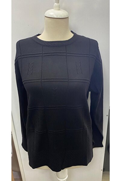 FATELLA Pulover tricotat de iarnă pentru femei, cu guler rotund