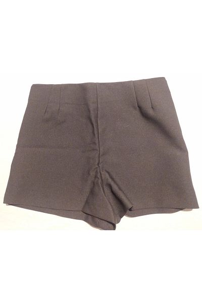 Dilvin 80708 Metal Buckle Shorts Skirt-black