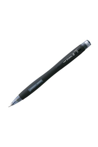 UNİ-BALL Shalaku Black 0.5 Mm Versatil Tip Pen with Side Press Eraser S M5-228