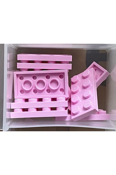 LEGO Original Moc Custom Accessory Creator Plate 2 X 4 Flat Brick Light Pink 2 Pieces to Send